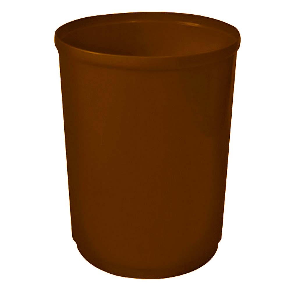 Lixeira Plástica JSN Cônica sem Tampa 12L Marrom