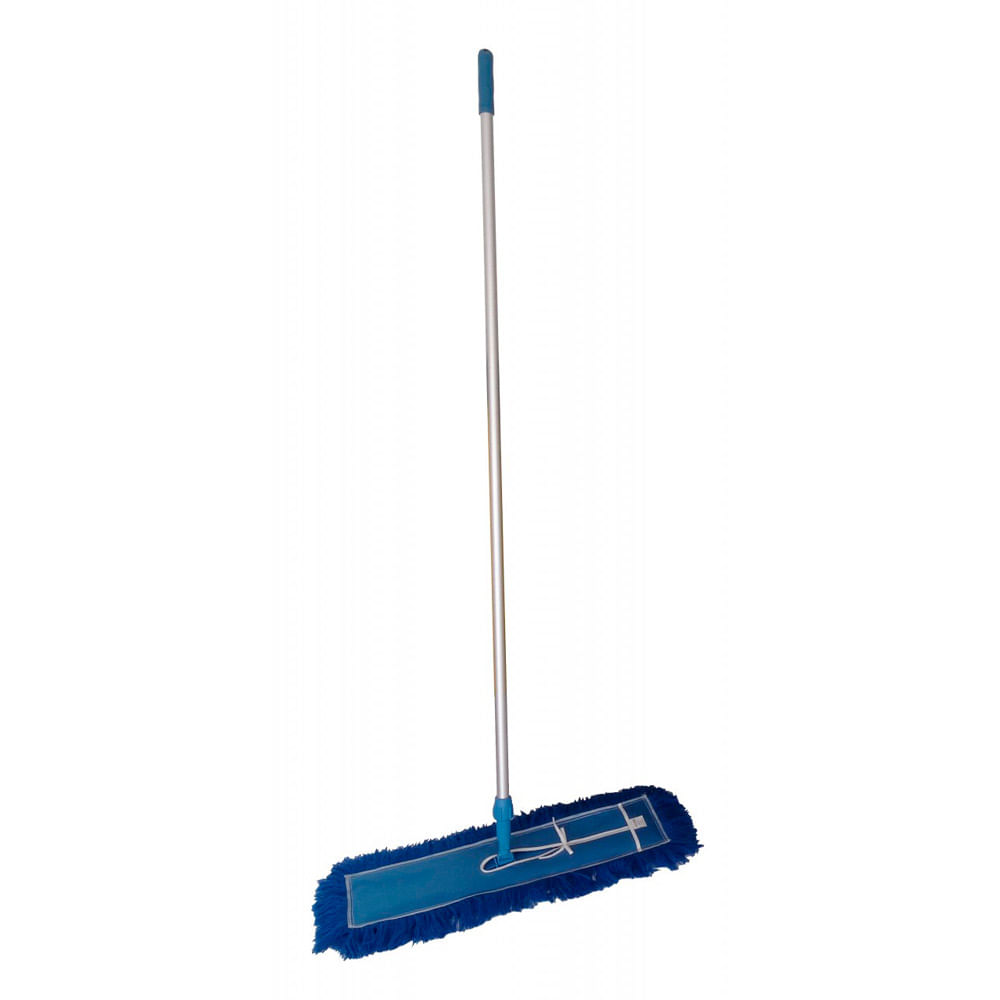 Esfregão Mop JSN Pó Azul com Cabo em Alumínio