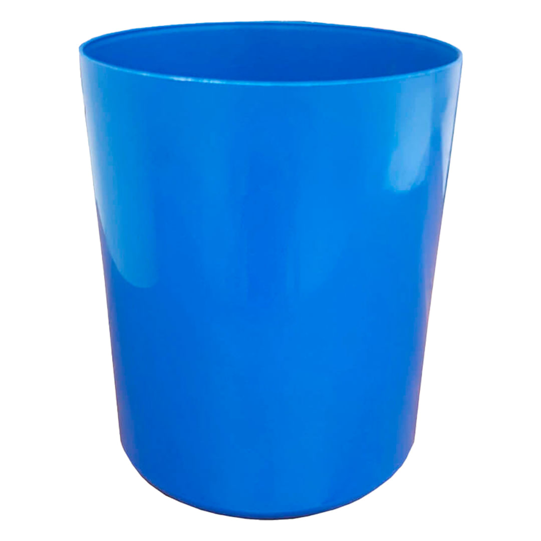 Lixeira Plastica JSN Sem Tampa 12 Litros Azul