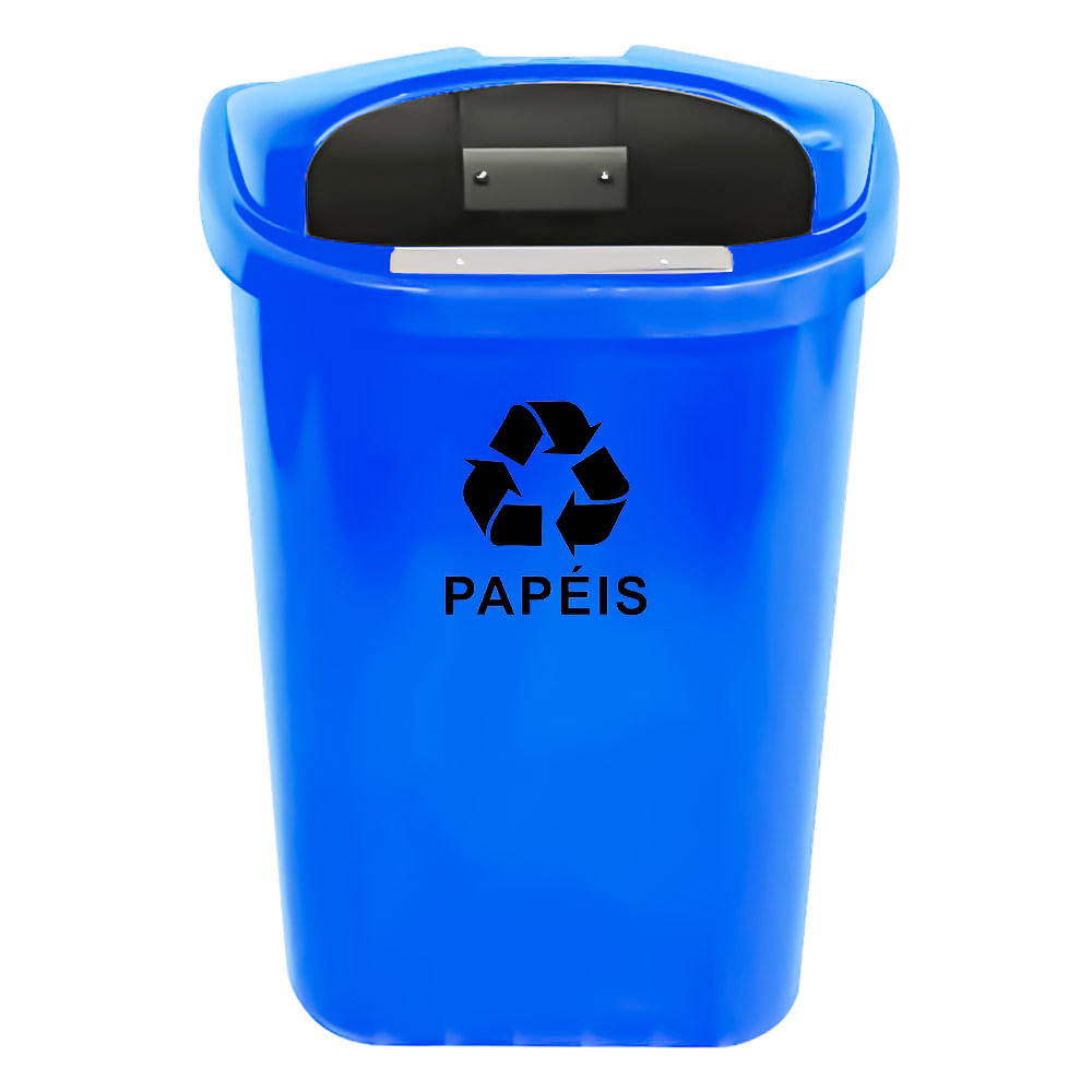 Lixeira Individual JSN para Coleta Seletiva ST6F 50L Azul
