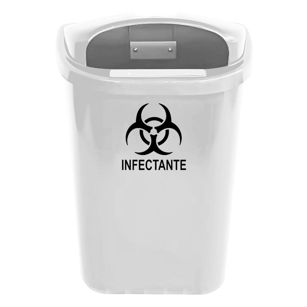 Lixeira Individual JSN para Coleta Seletiva ST6F 50L Branco