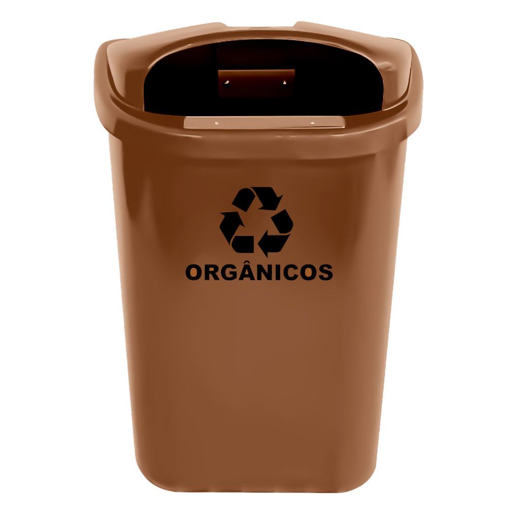 Lixeira Individual JSN para Coleta Seletiva ST6F 50L Marrom