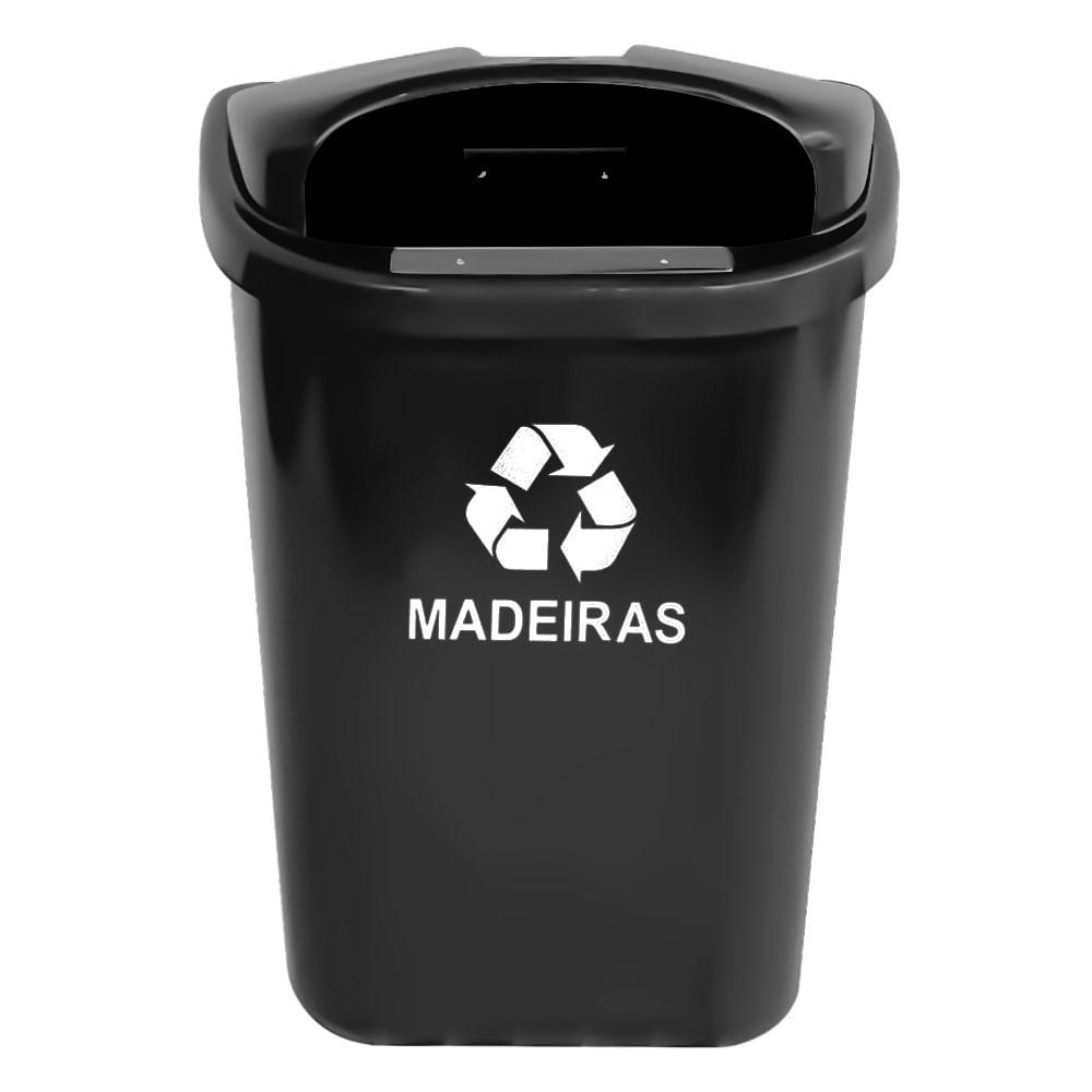 Lixeira Individual JSN para Coleta Seletiva ST6F 50L Preto