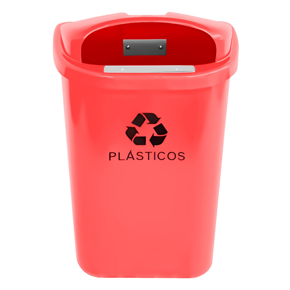 Lixeira Individual JSN para Coleta Seletiva ST6F 50L Vermelh