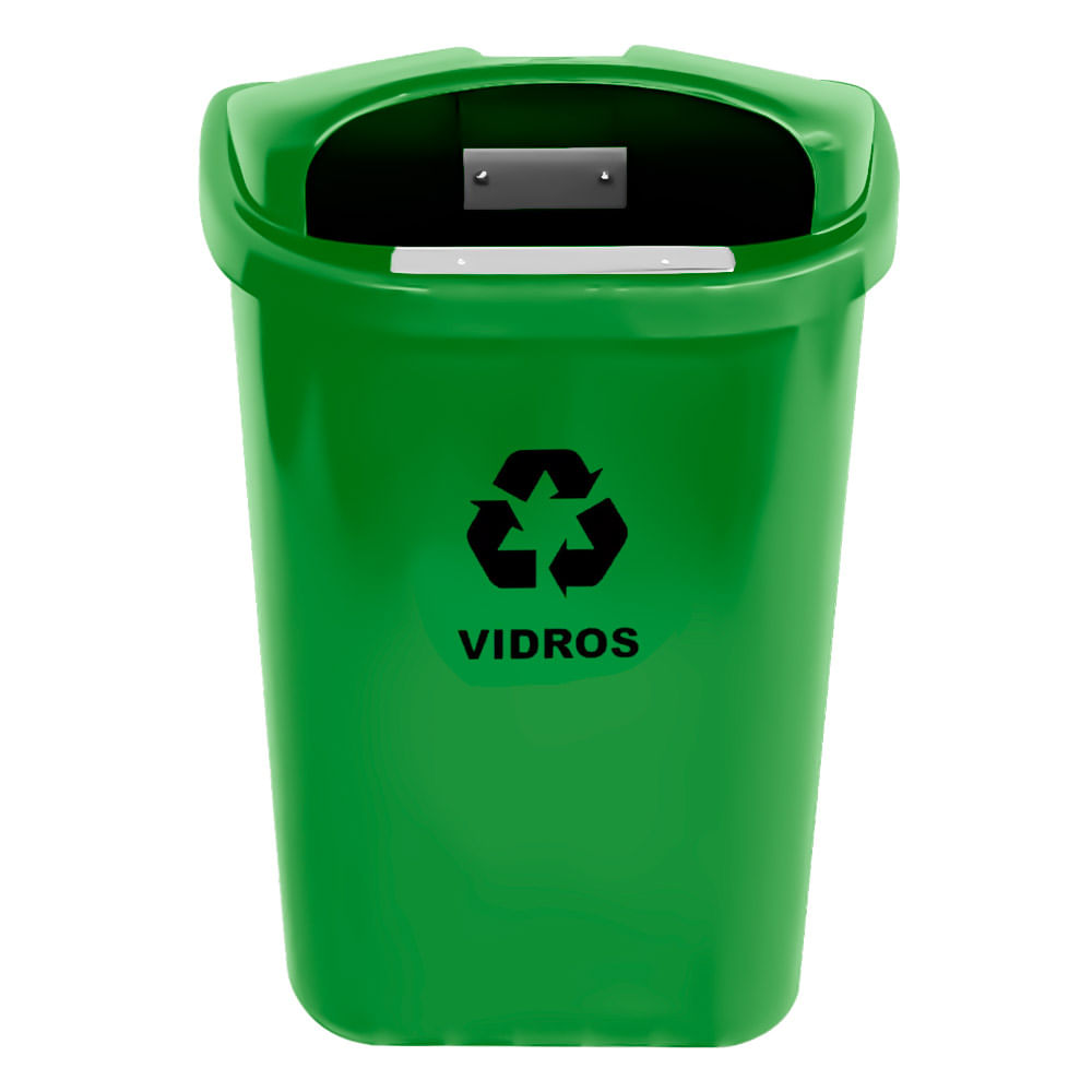 Lixeira Individual JSN para Coleta Seletiva ST6F 50L Verde