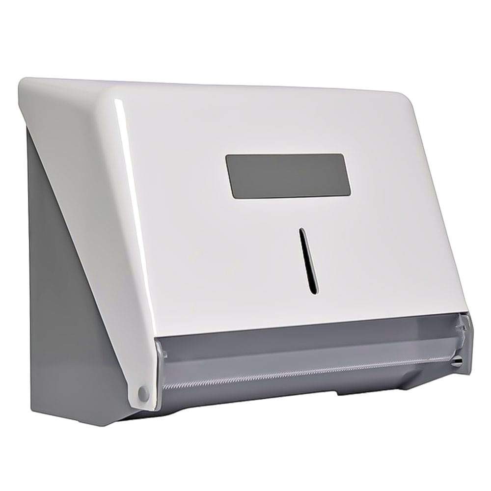 Dispensador Toalheiro Papel Toalha Bobina/Interfolha ABS ate 100m Universal